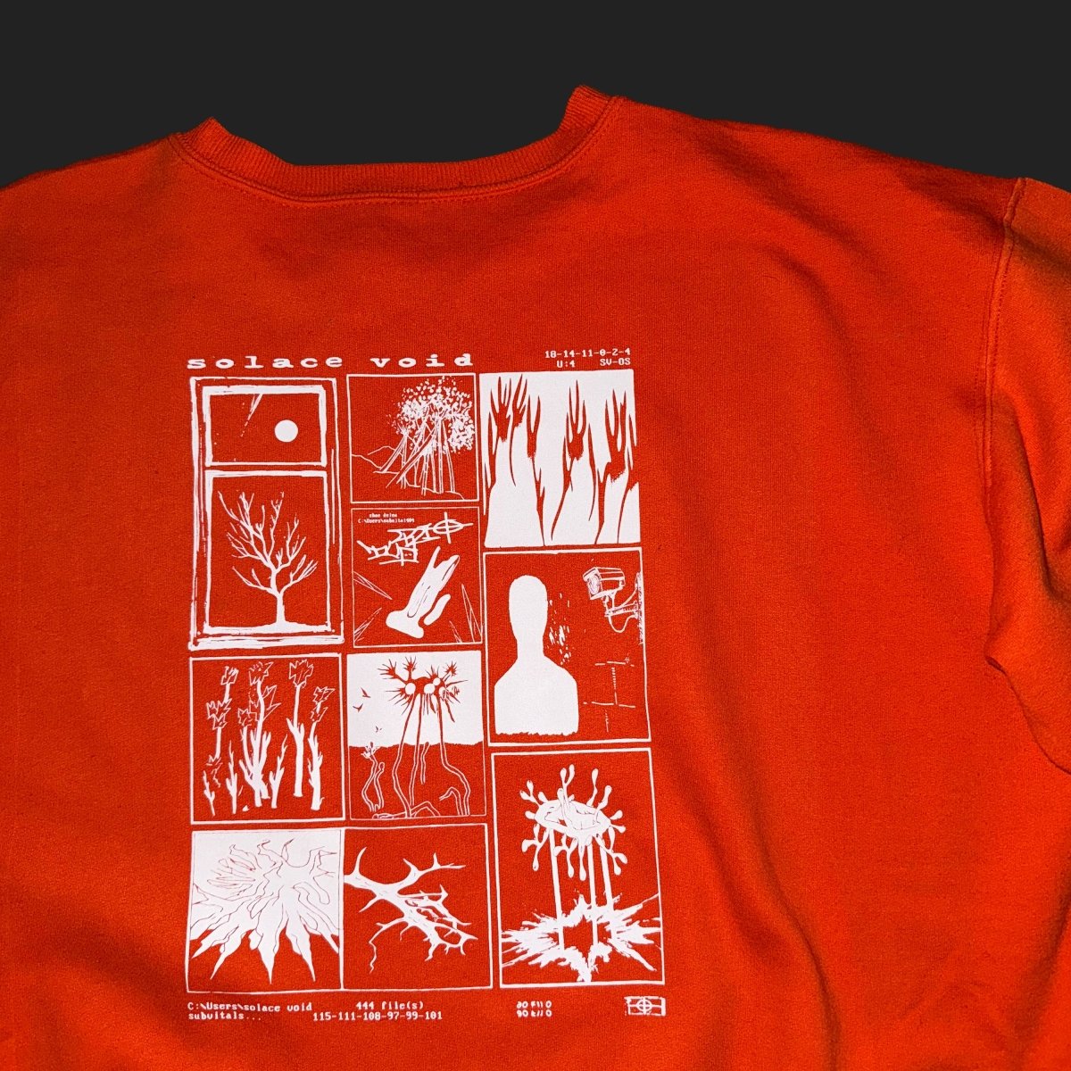 1 of 1 orange solace void crewneck - solace void