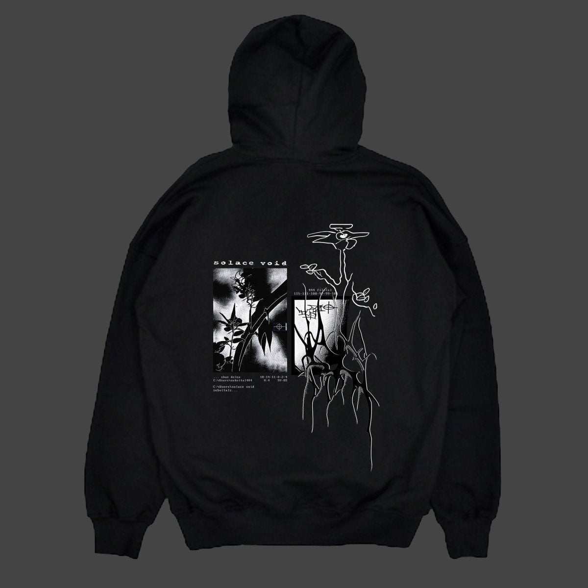 black solace void hoodie - solace void