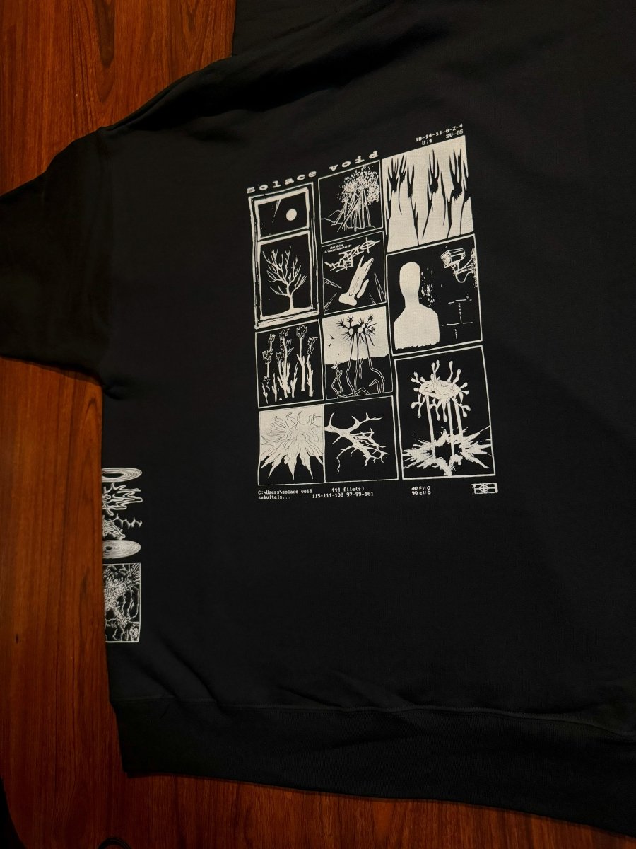 black solace void hoodie - solace void