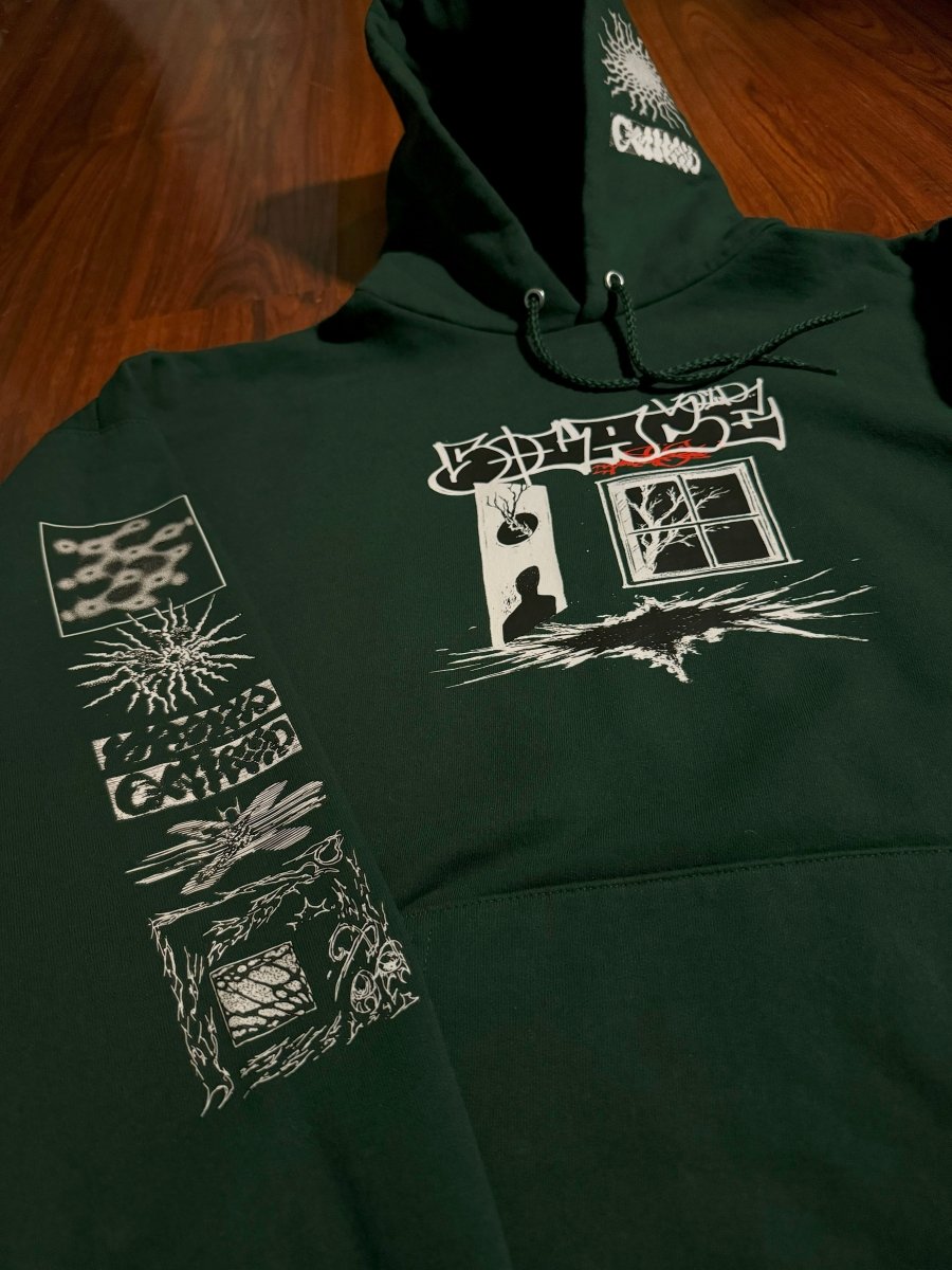 forest green solace void hoodie - solace void