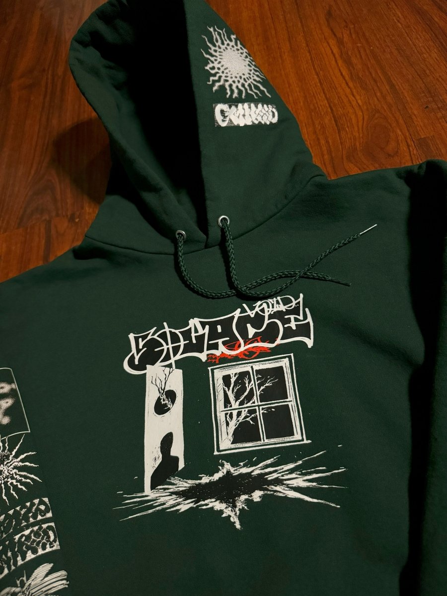 forest green solace void hoodie - solace void