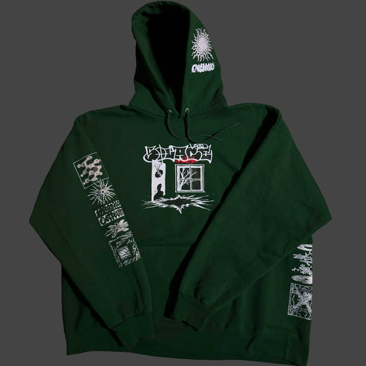 forest green solace void hoodie - solace void