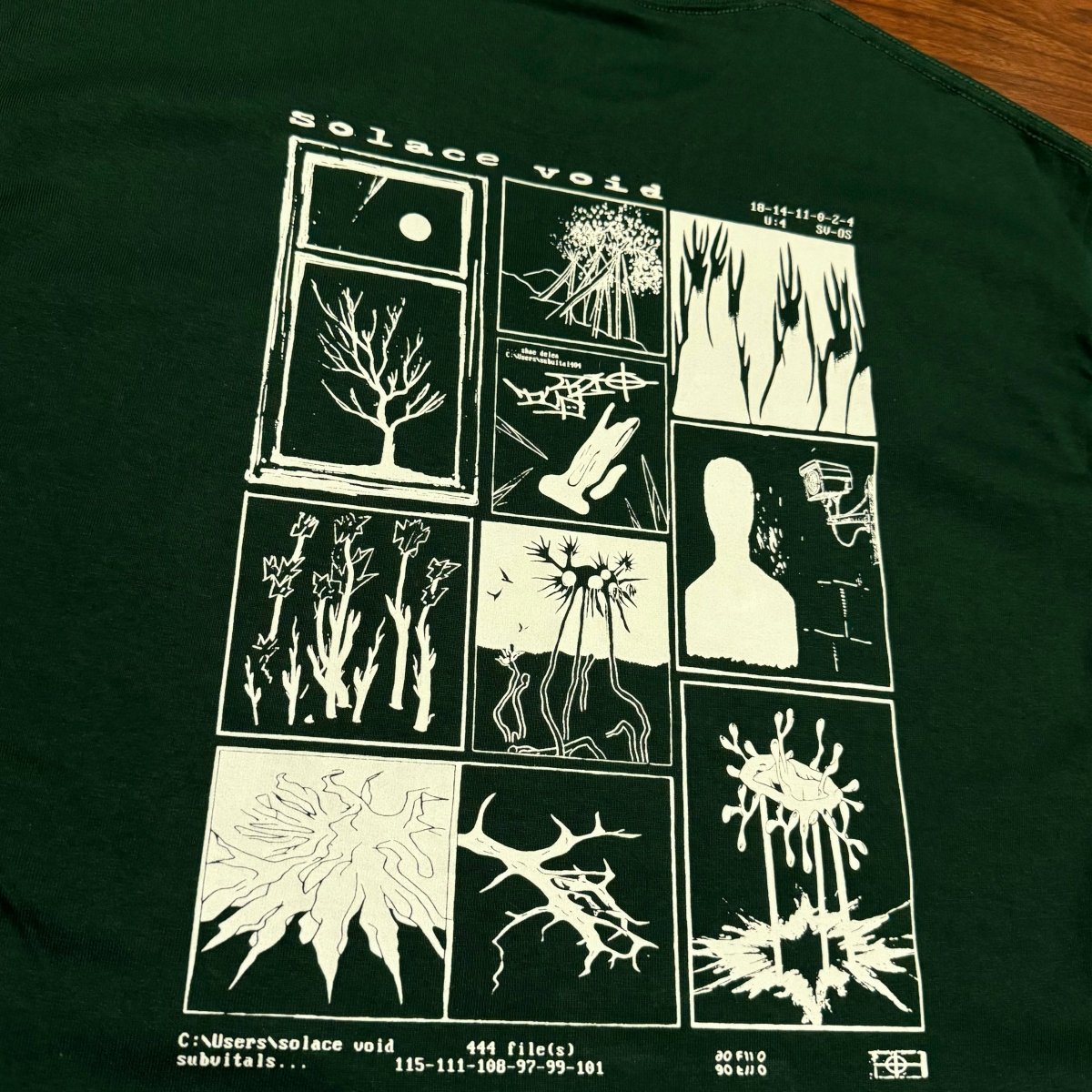 forest green solace void tee - solace void