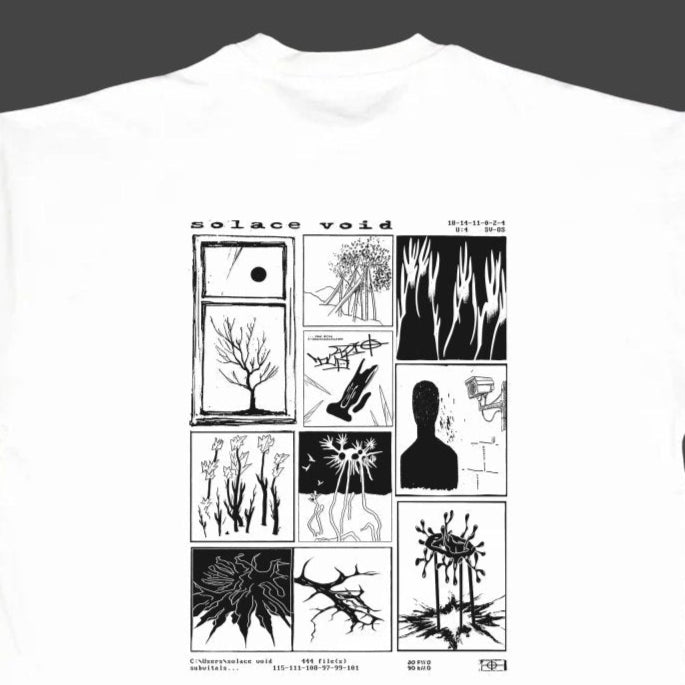 white solace void tee - solace void
